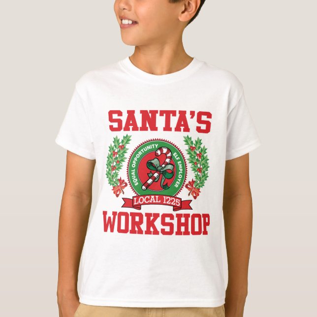 T-shirt L'atelier de Père Noël (Devant)