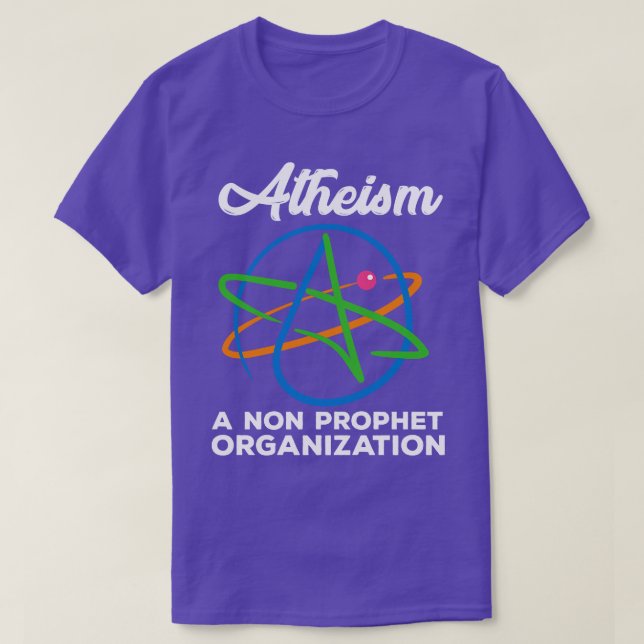 T-shirt L'athéisme drôle Religieux (Design devant)