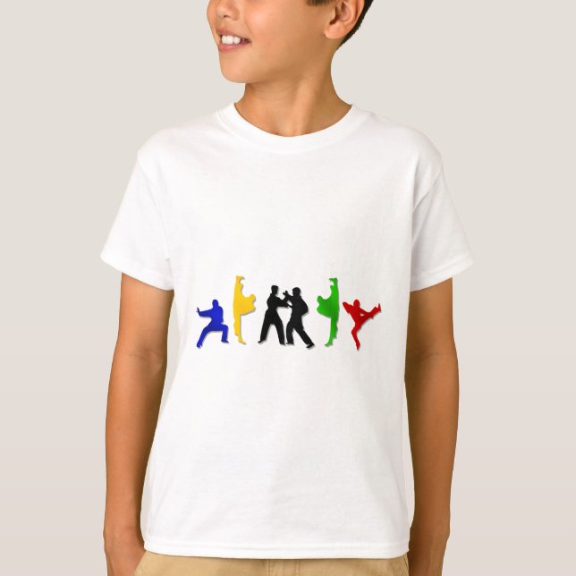 T-shirt L'athlète des hommes d'arts martiaux de MIXED (Devant)