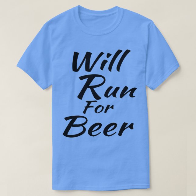 T-shirt L'ATHLÈTE EXÉCUTERA pour la bière (Design devant)