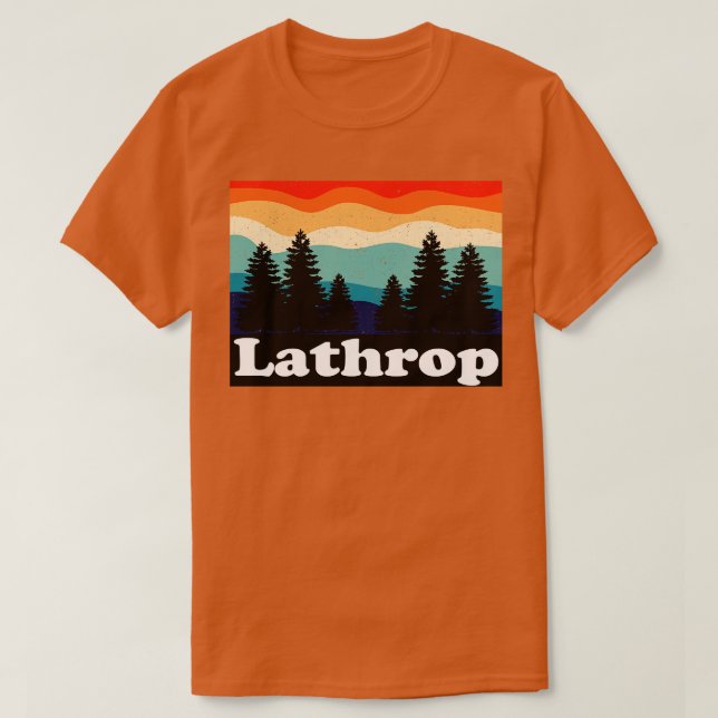 T-shirt Lathrop Colorado Retro (Design devant)