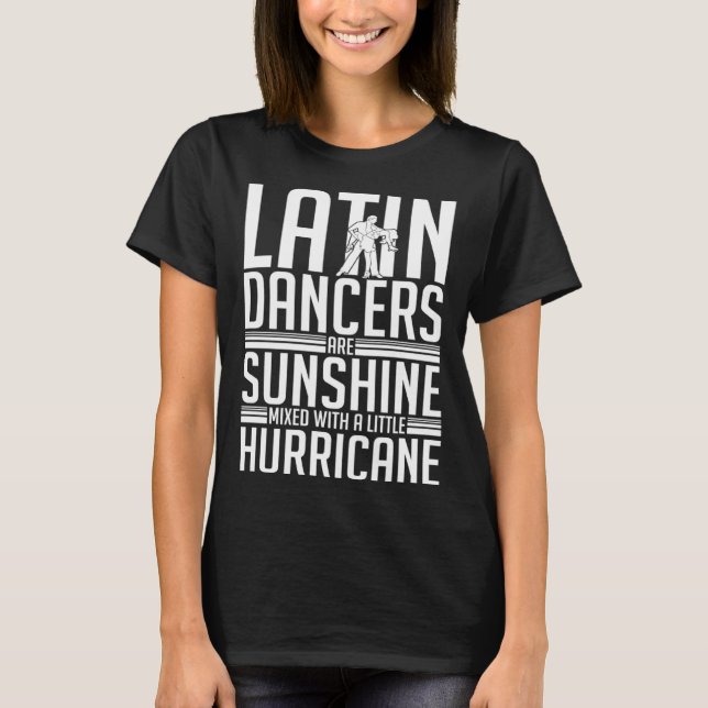 T-shirt Latin Dance Musique Chaussures Leçons Débutant Ent (Devant)