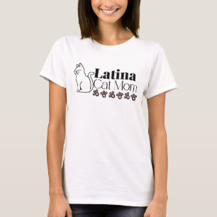 T-shirt Latina Chat Maman Femme