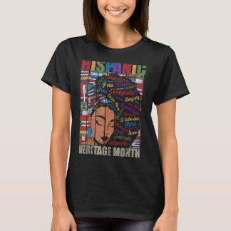 T-shirt Latina Femmes Art Hispanique Mois du patrimoine La