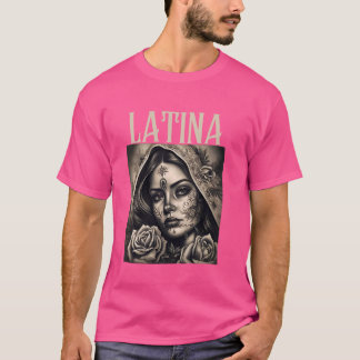 T-shirt Latina Fier Latin Femmes Fille Chicana Hispanic Pr