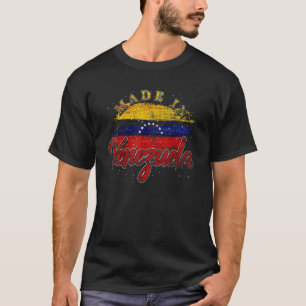 T-shirt Latino-Américain Fier Vénézuélien Fabriqué Au Vene