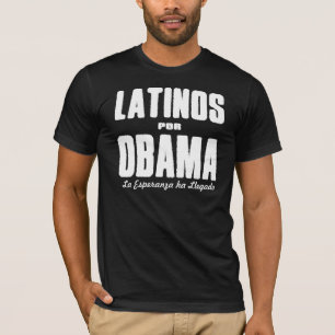 T-shirt Latino Por Obama 2