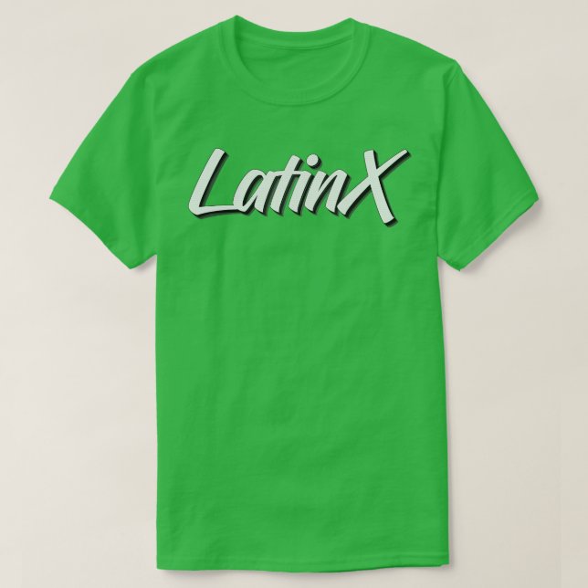 T-shirt Latinx Soutenez le mouvement (Design devant)