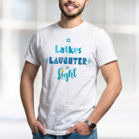 Latkes Laughter Light Typography Hanoukka Modern