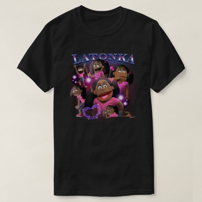 T-shirt LaTonka Vintage Graphic des années 90 (Design devant)