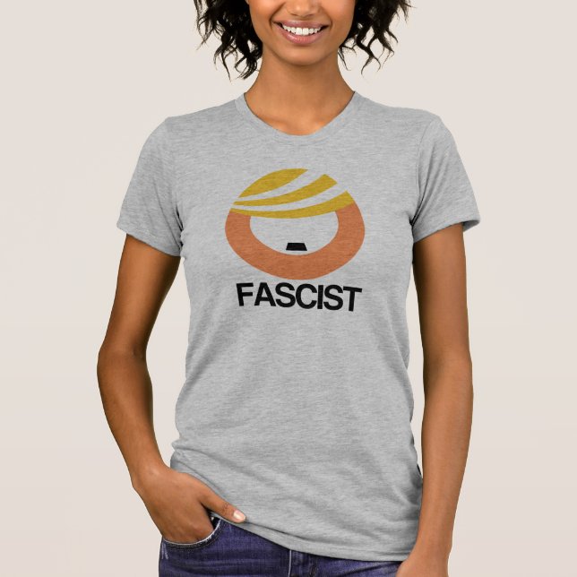 T-shirt L'atout est un fasciste -- Aucune interdiction (Devant)