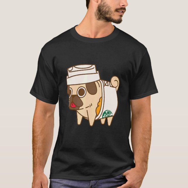 T-shirt Latte au goût de Pugkin (Devant)