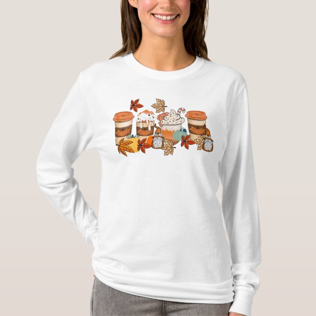 T-shirt Latte Automne (Devant)