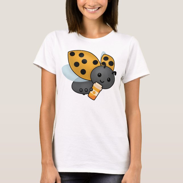 T-shirt Latte citrouille épice Ladybug (Devant)