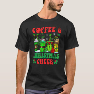 T-shirt Latté de Noël Café Cozy Je tourne sur le café Chri