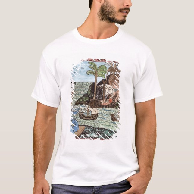 T-shirt L'atterrissage de Columbus (Devant)