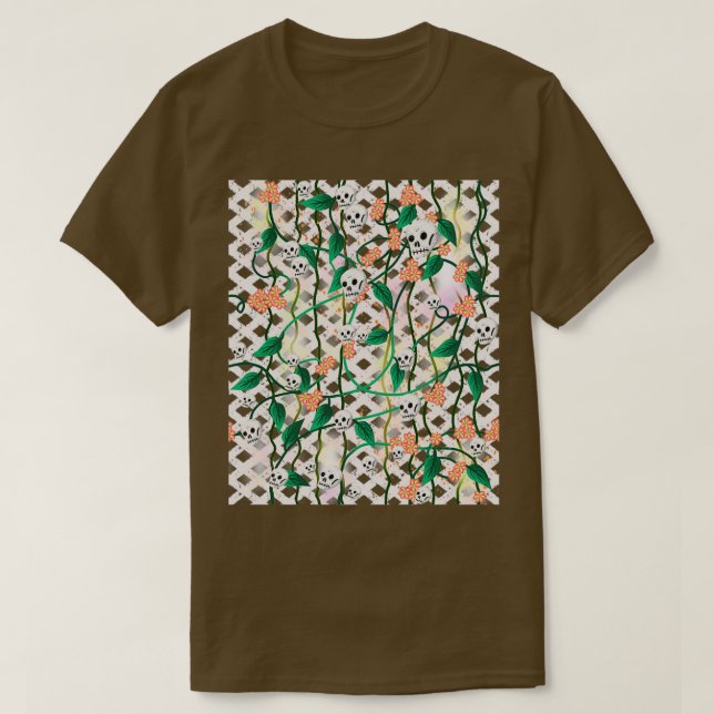T-shirt Lattice de mort orange (Design devant)