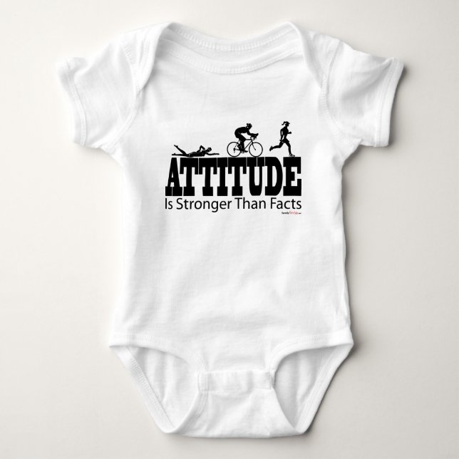 T-shirt L'attitude est plus forte que des faits (Devant)