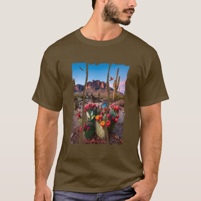 T-shirt L'aube du désert (Devant)