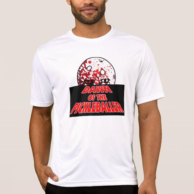 T-shirt L'aube du Pickleballer Halloween Horreur Zombie (Devant)
