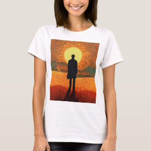 T-shirt "L'aube éveillante : le regard d'un homme au lever