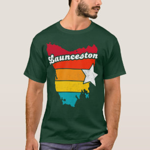 T-shirt Launceston Tasmanie Vintage Souvenir désorganisé 2