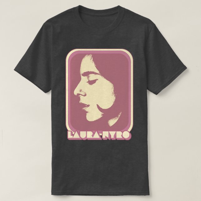 T-shirt Laura Nyro Retro les années 70 Style Fan Art Desig (Design devant)
