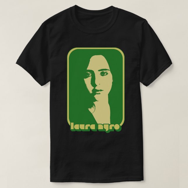 T-shirt Laura Nyro Retro les années 70 Style Fan Art Desig (Design devant)