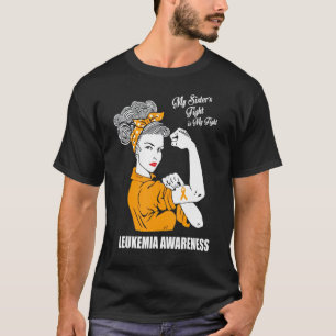T-shirt Lauréats De Leucémie Ma Soeur Lutte Est Ma Femme C