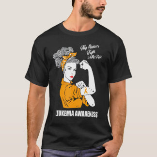 T-shirt Lauréats De Leucémie Ma Soeur Lutte Est Ma Femme C