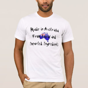 T-shirt L'Australie des ingrédients locaux et importés