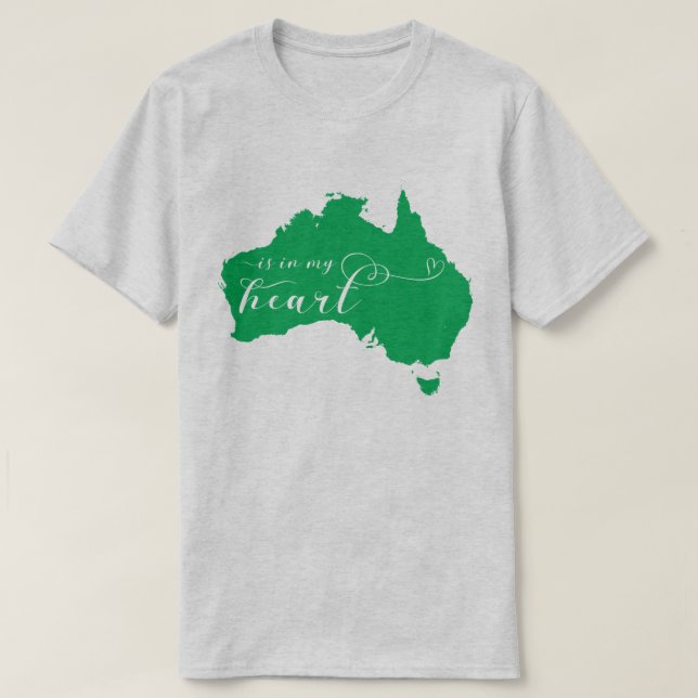 T-shirt L'Australie est dans mon coeur (Design devant)
