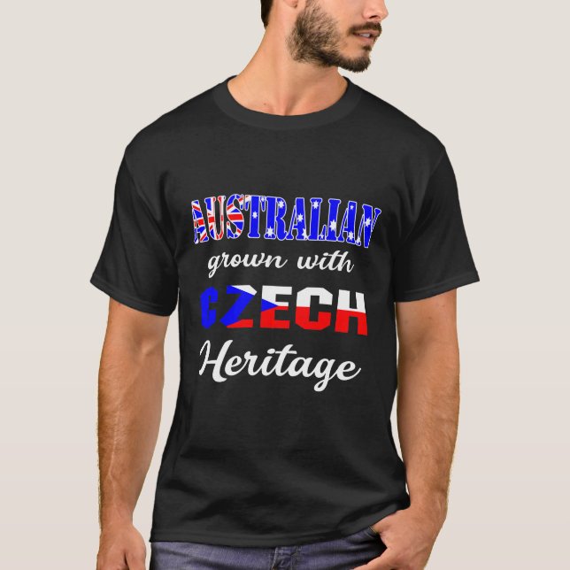 T-shirt L'Australie grandit avec le patrimoine tchèque (Devant)