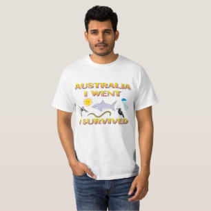T-shirt L'Australie, je suis allé, j'ai survécu