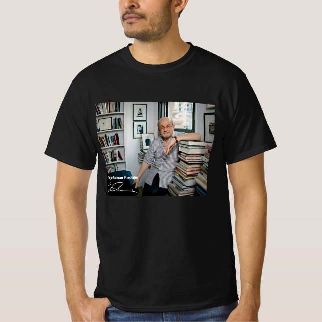 T-shirt L'auteur salman rushdie (Devant)