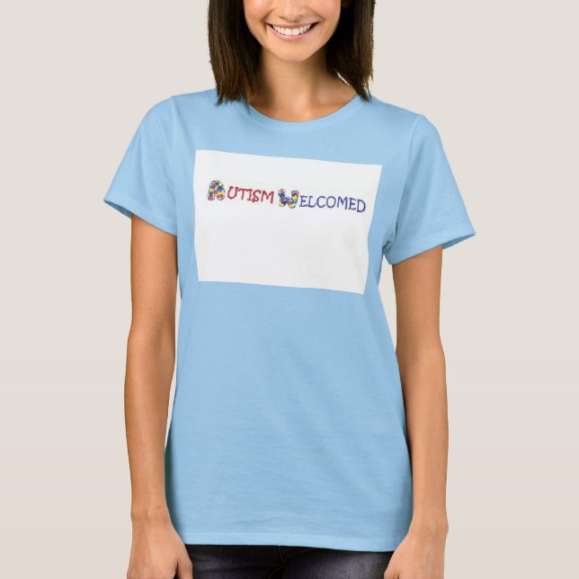 T-shirt L'autisme accueille la chemise sport (Devant)