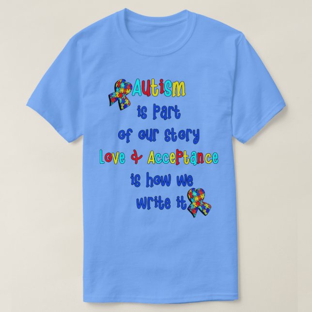T-shirt L'autisme appuie la citation inspirée (Design devant)