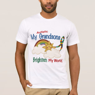 T-shirt L'autisme ÉCLAIRENT MES petits-fils du MONDE 1