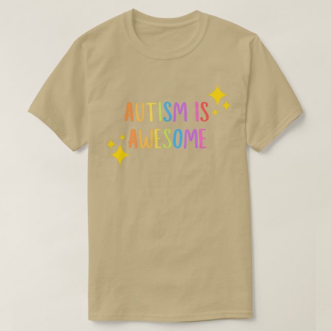 T-shirt L'autisme est génial (Design devant)
