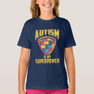 T-shirt L'autisme est ma superpuissance Puzzle sensibilisa