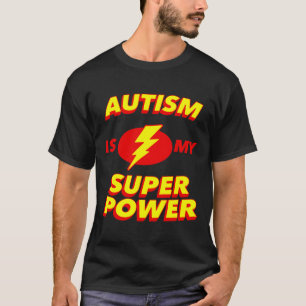 T-shirt L'autisme est mon super héros de sensibilisation a