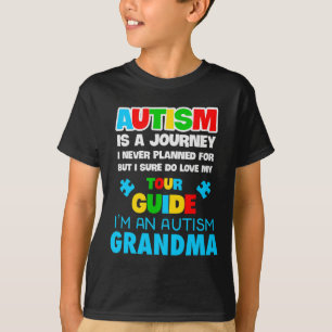T-shirt L'Autisme Est Un Voyage Que Je N'Ai Jamais Prévu A