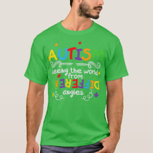 T-shirt L'autisme face au monde d'angles différents