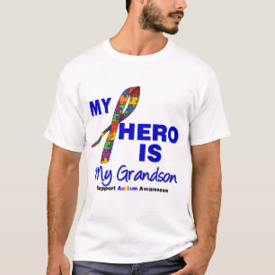 T-shirt L'autisme mon héros est mon petit-fils