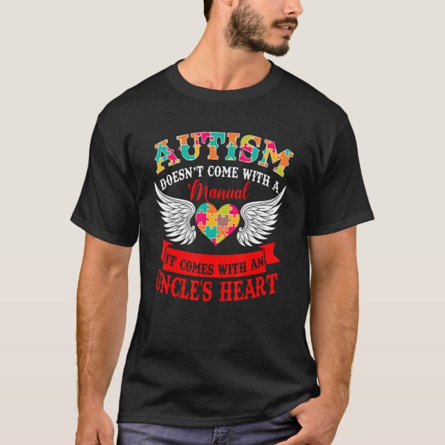 T-shirt L'autisme ne vient pas avec un manuel, il vient av (Devant)