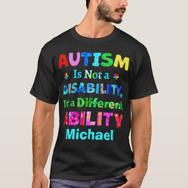 T-shirt L'AUTISME n'est pas un handicap (Devant)