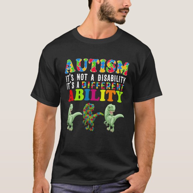 T-shirt L'autisme n'est pas un handicap, c'est une capacit (Devant)