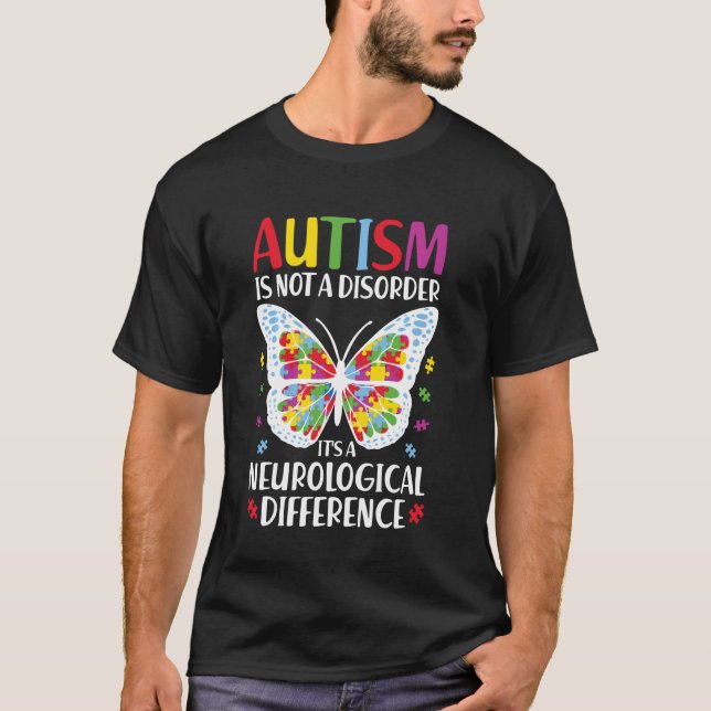 T-shirt L'autisme n'est pas un trouble, c'est une différen (Devant)