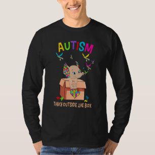 T-shirt L'Autisme Penser À L'Extérieur De La Boîte Autisme