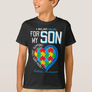 T-shirt L'autisme porte du bleu pour la sensibilisation au